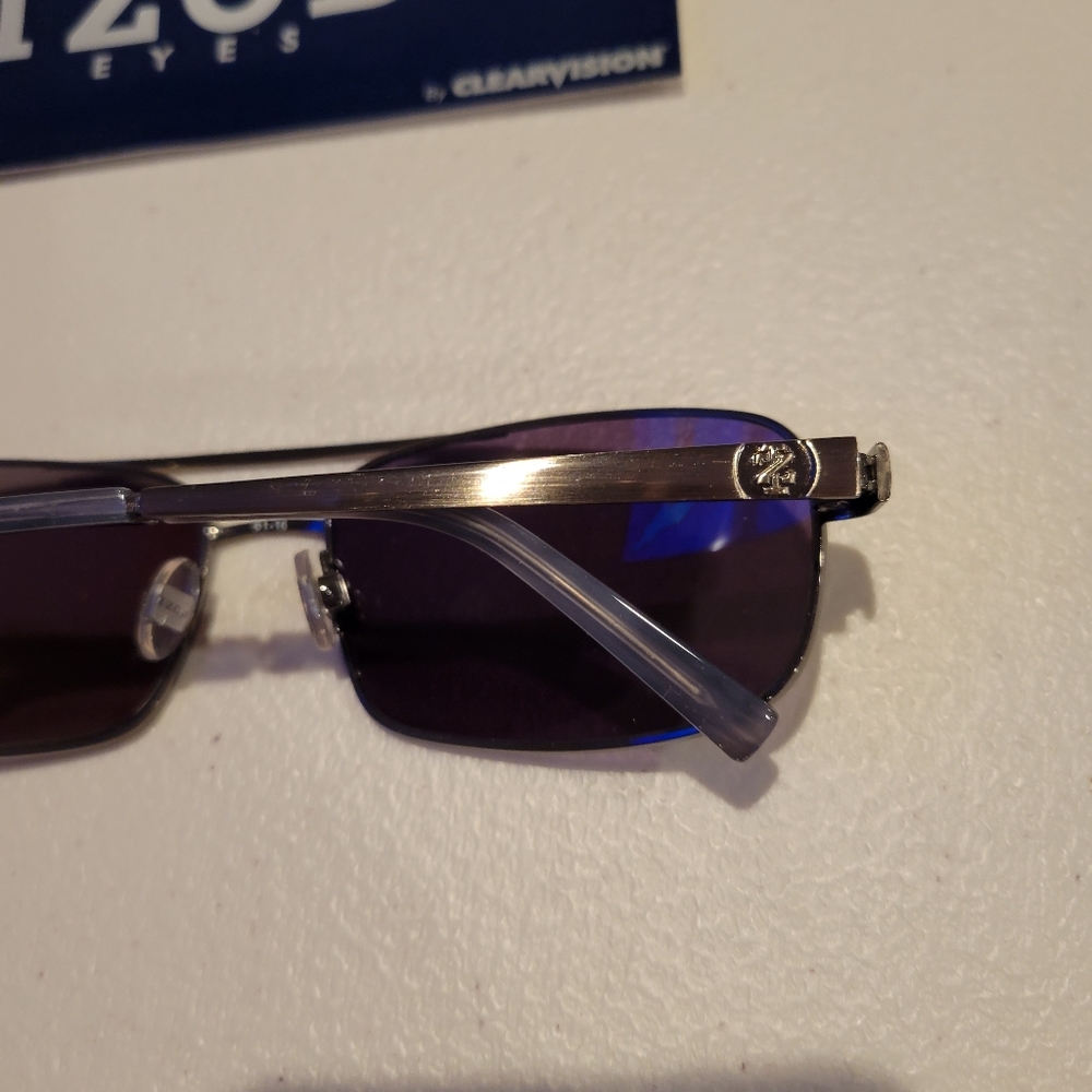 Men's IZOD aviator sunglasses TOP GUN brown size 61 BRAND NEW in GUNMETAL - Picture 4 of 4